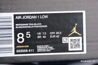 AIR TEAL LOW DARK 1 JORDAN 0608